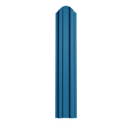 Șipcă metalică zincată vopsită Standard pentru gard, albastru RAL 5010 lucios față-spate, 0.40 mm 1000 x 90 mm