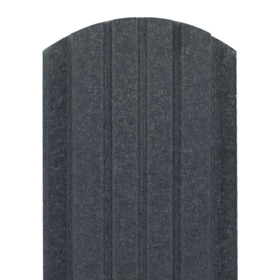 Șipcă metalică zincată vopsită Premium pentru gard, gri antracit RAL 7016 față-spate mat, 0.45 mm 1000 x 100 mm