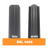 Șipcă metalică zincată vopsită Premium pentru gard, negru RAL 9005 față-spate mat, 0.45 mm 1000 x 100 mm
