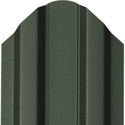 Șipcă metalică zincată vopsită Premium pentru gard, verde RAL 6020 față mat spate grund, 0.50 mm 1000 x 100 mm