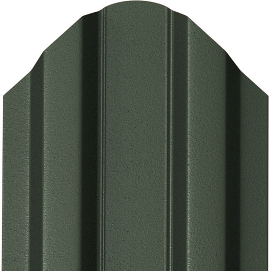 Șipcă metalică zincată vopsită Premium pentru gard, verde RAL 6020 față mat spate grund, 0.50 mm 2000 x 100 mm