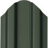 Șipcă metalică zincată vopsită Premium pentru gard, verde RAL 6020 față mat spate grund, 0.50 mm 2000 x 100 mm