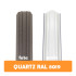 Șipcă metalică zincată vopsită Premium pentru gard, maro închis RAL 8019 față supermat spate grund, 0.50 mm 1700 x 100 mm