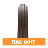 Șipcă metalică zincată vopsită Standard pentru gard, maro RAL 8017 lucios, 0.40 mm 1000 x 90 mm