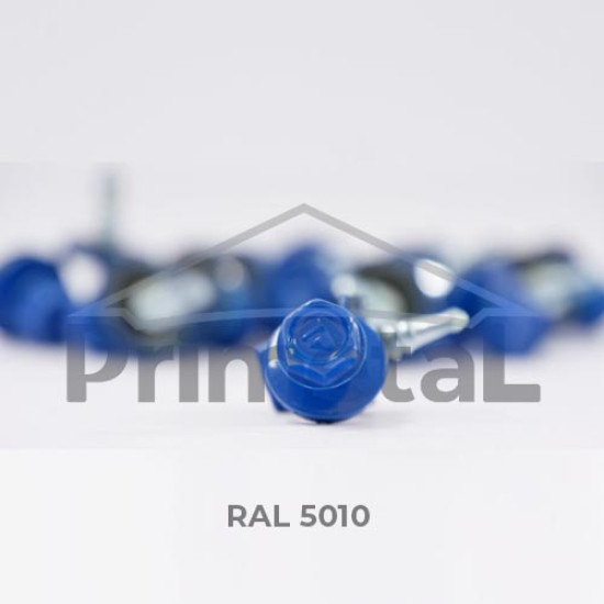 Șurub autoforant pentru lemn, albastru RAL 5010, 4.8 x 35 mm, 250 buc / cutie