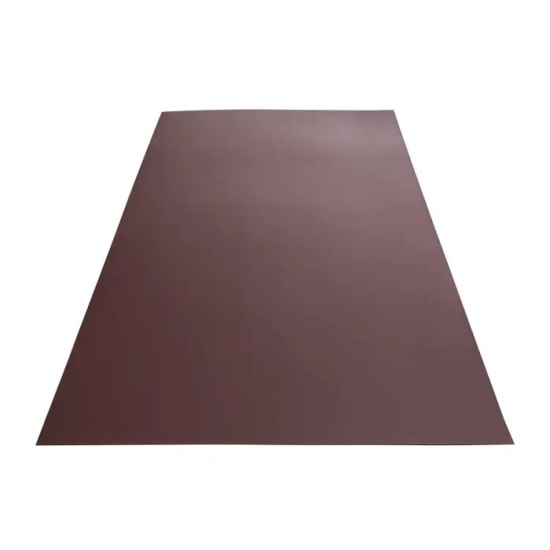 Tablă lisă zincată vopsită, maro RAL 8017, 0.4 mm 1000 x 2000 mm